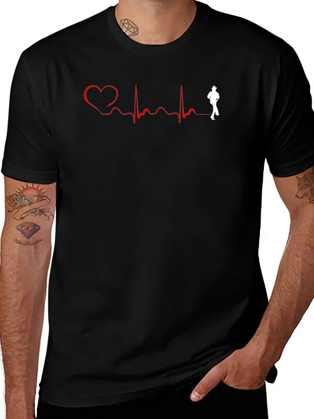 Heartbeat Dance Black T-Shirt
