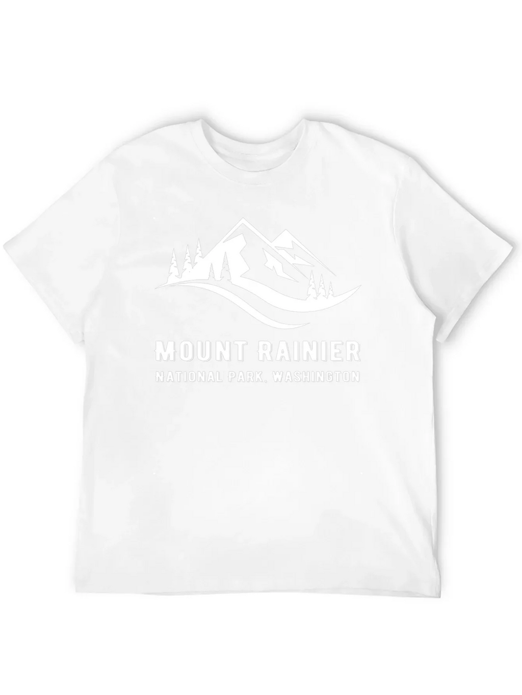 Mount Rainier National Park Black T-Shirt