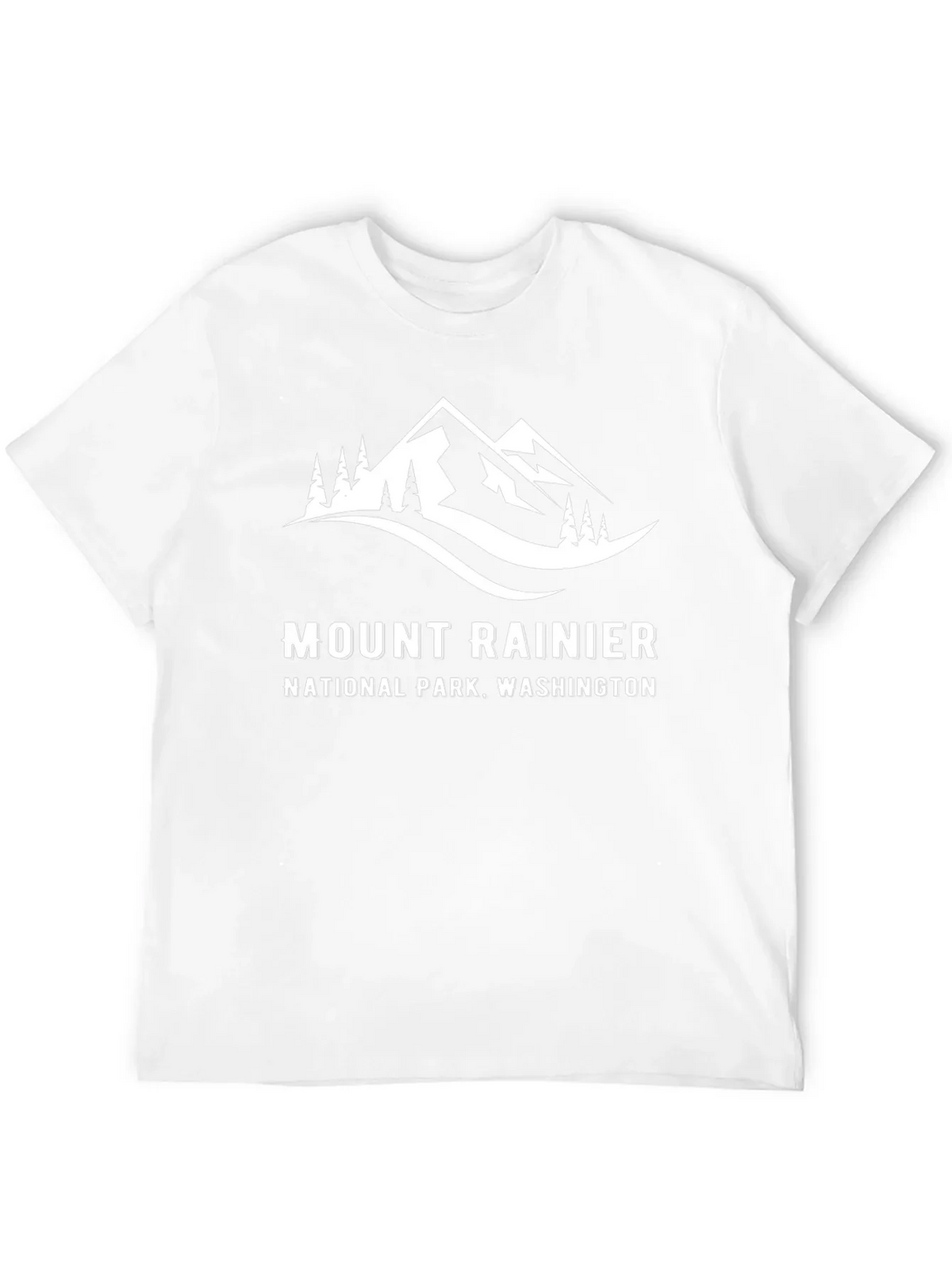 Mount Rainier National Park Black T-Shirt