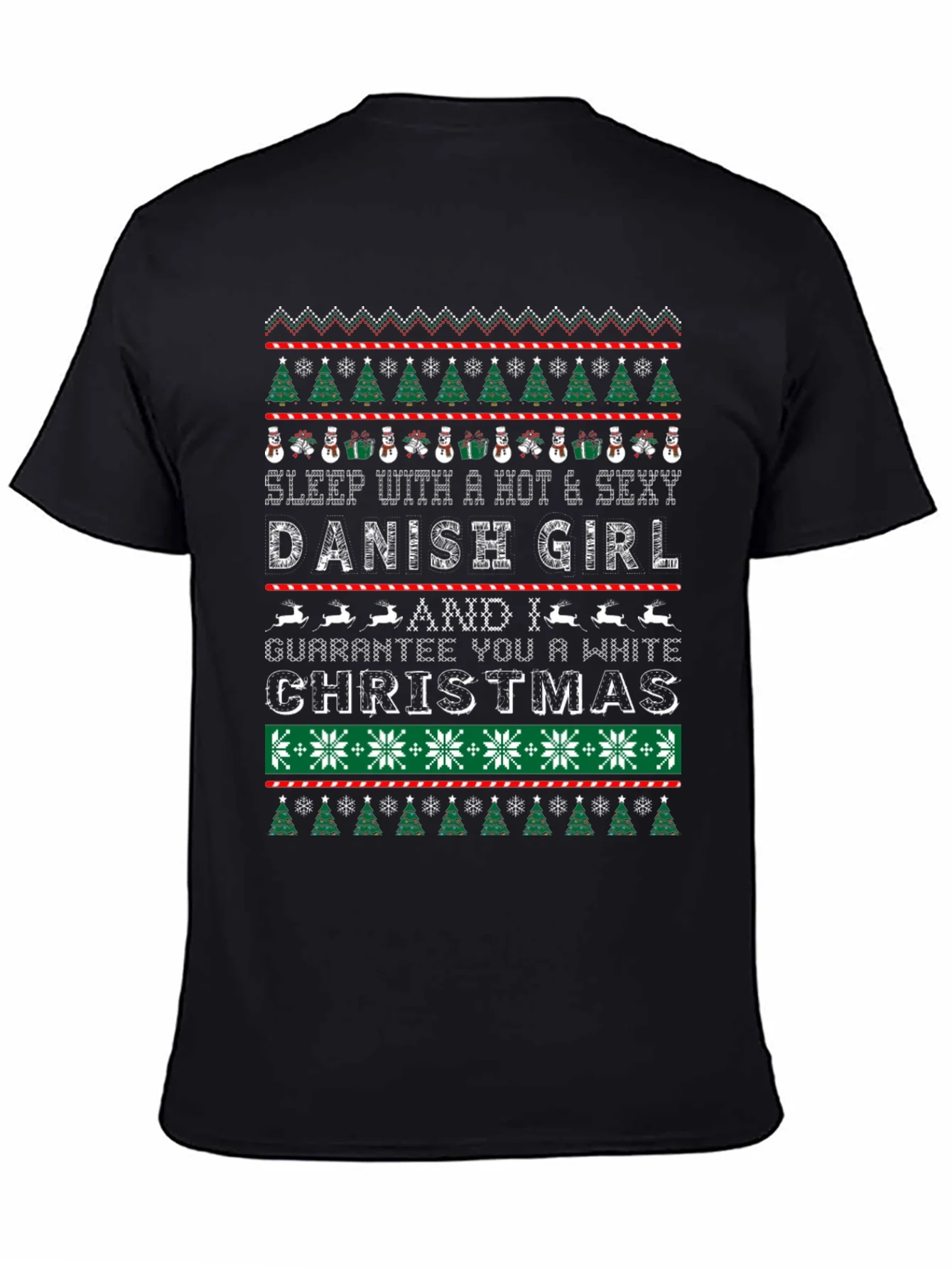Hot Danish Girl Christmas Sweater T-Shirt