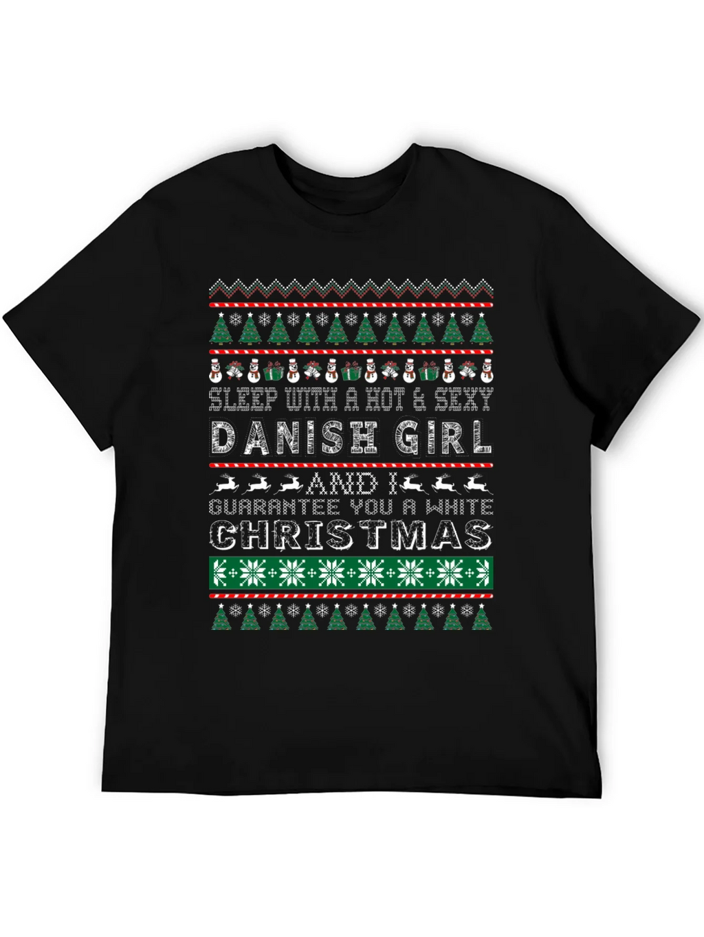 Hot Danish Girl Christmas Sweater T-Shirt