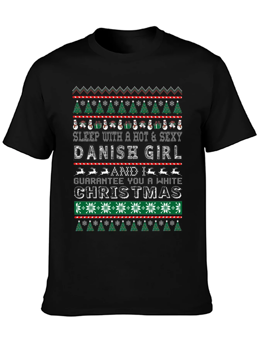 Hot Danish Girl Christmas Sweater T-Shirt