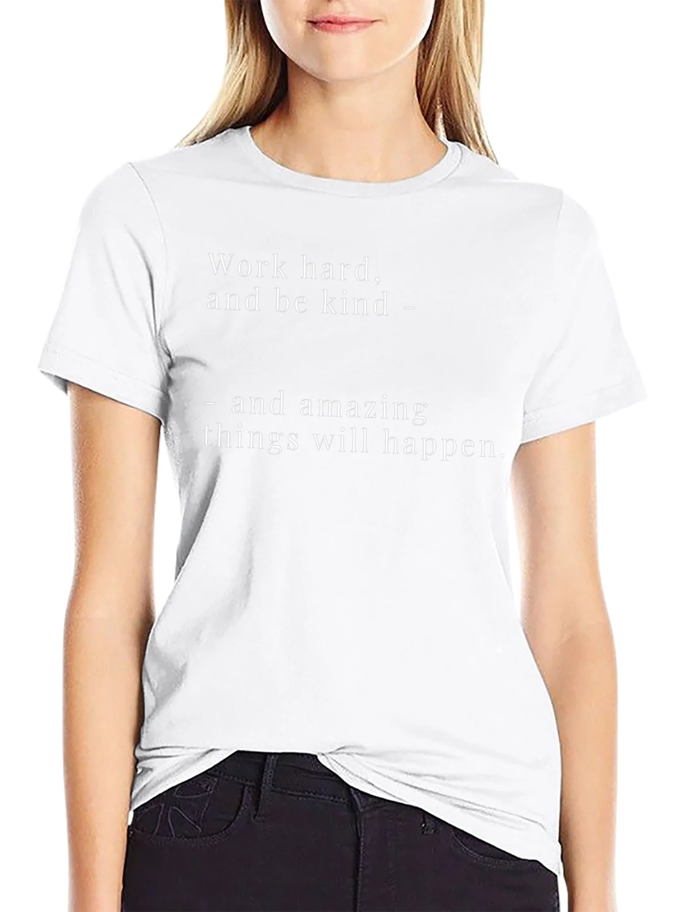 Work Hard Be Kind T-Shirt - Motivational Tee