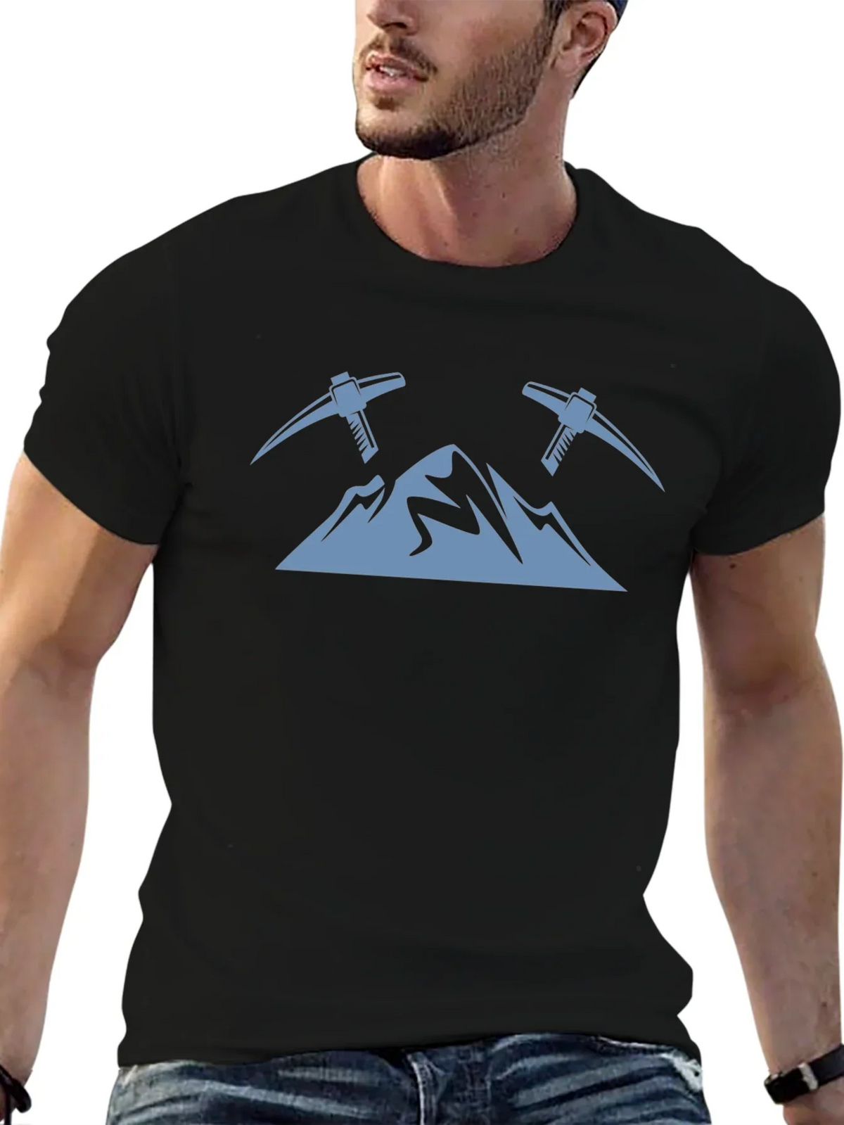Mountain Peaks & Pickaxes Graphic Tee