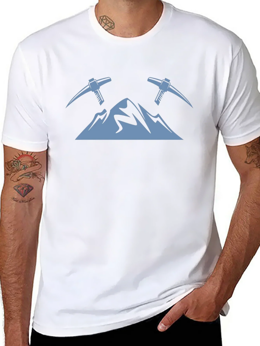 Mountain Peaks & Pickaxes Graphic Tee