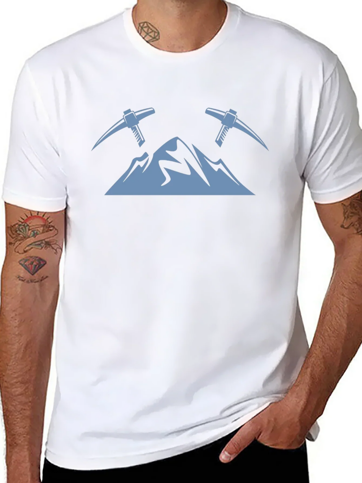 Mountain Peaks & Pickaxes Graphic Tee