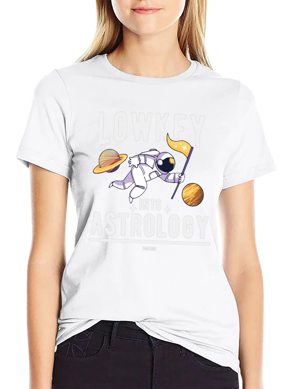Lowkey Into Astrology T-Shirt - Space Humor Tee