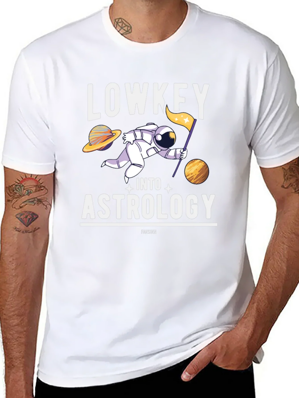 Lowkey Into Astrology T-Shirt - Space Humor Tee