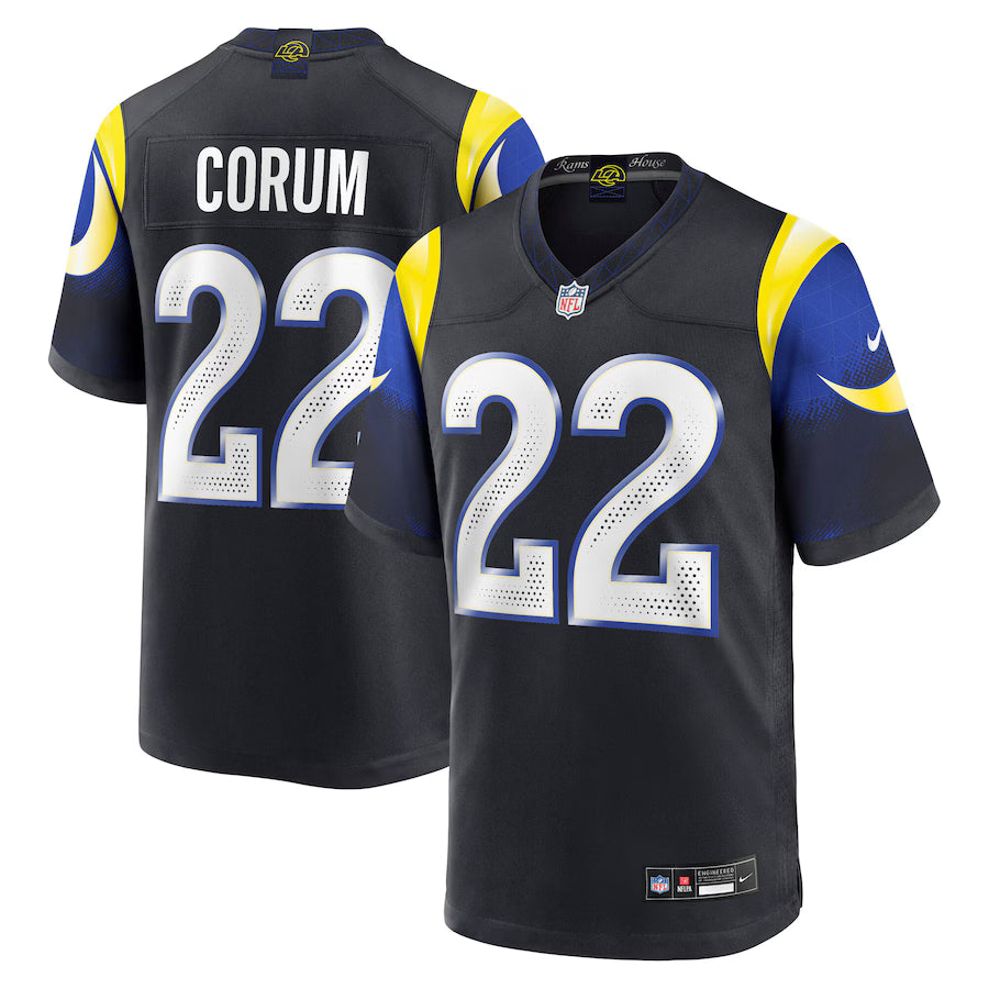 Blake Corum Los Angeles Rams 2025 Rivalries Collection Jersey - Midnight Blue