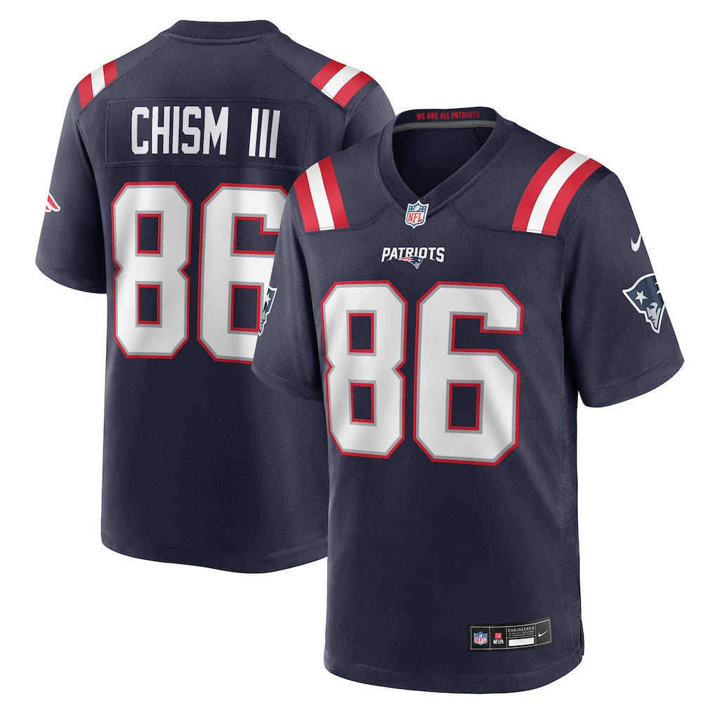 Efton Chism III New England Patriots Jersey - Navy
