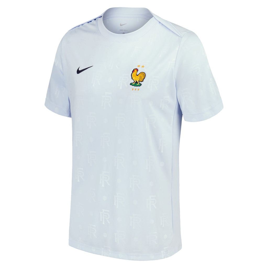 France National Team 2024 Academy Pro Pre-Match Top - Light Blue