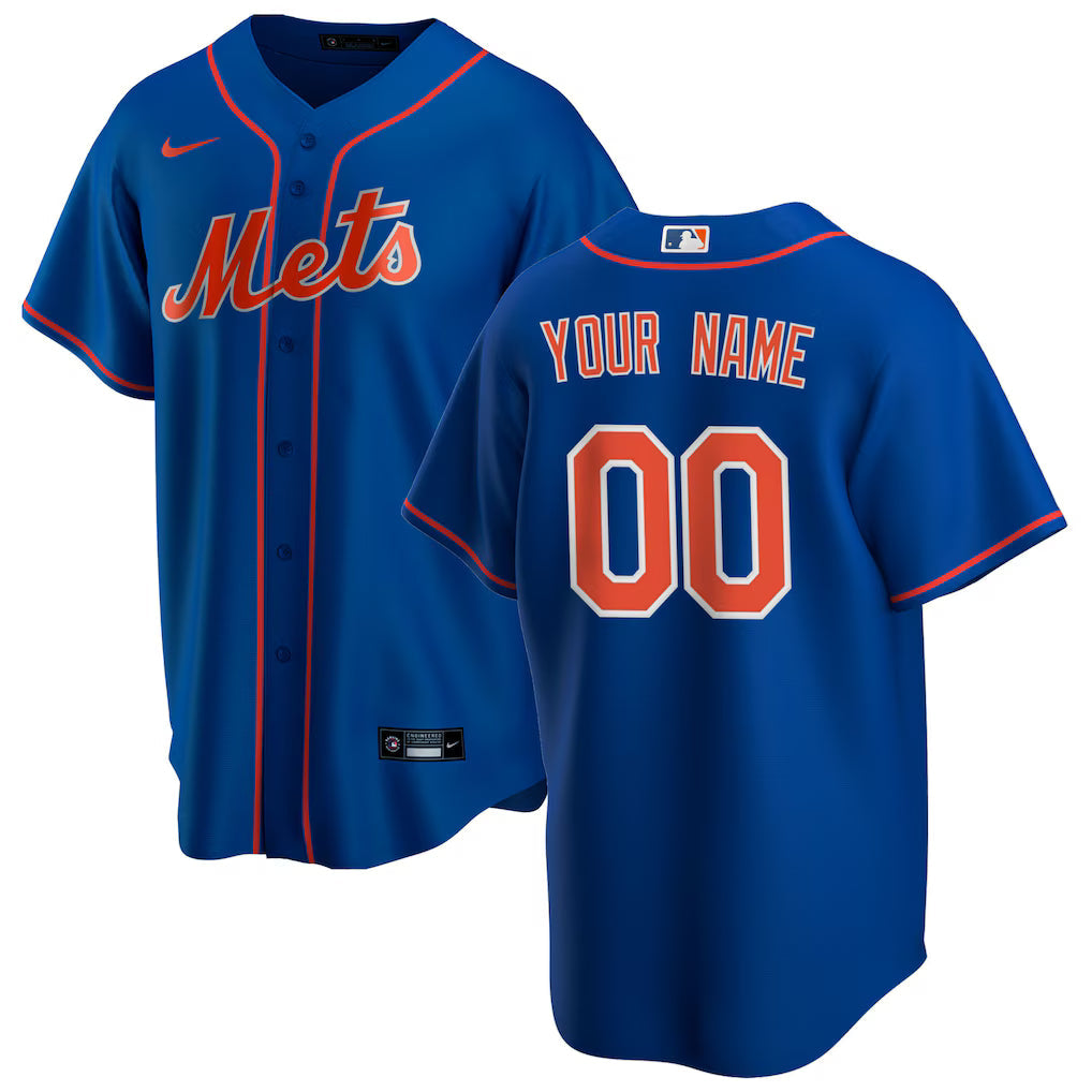 Custom New York Mets Alternate Jersey - Royal