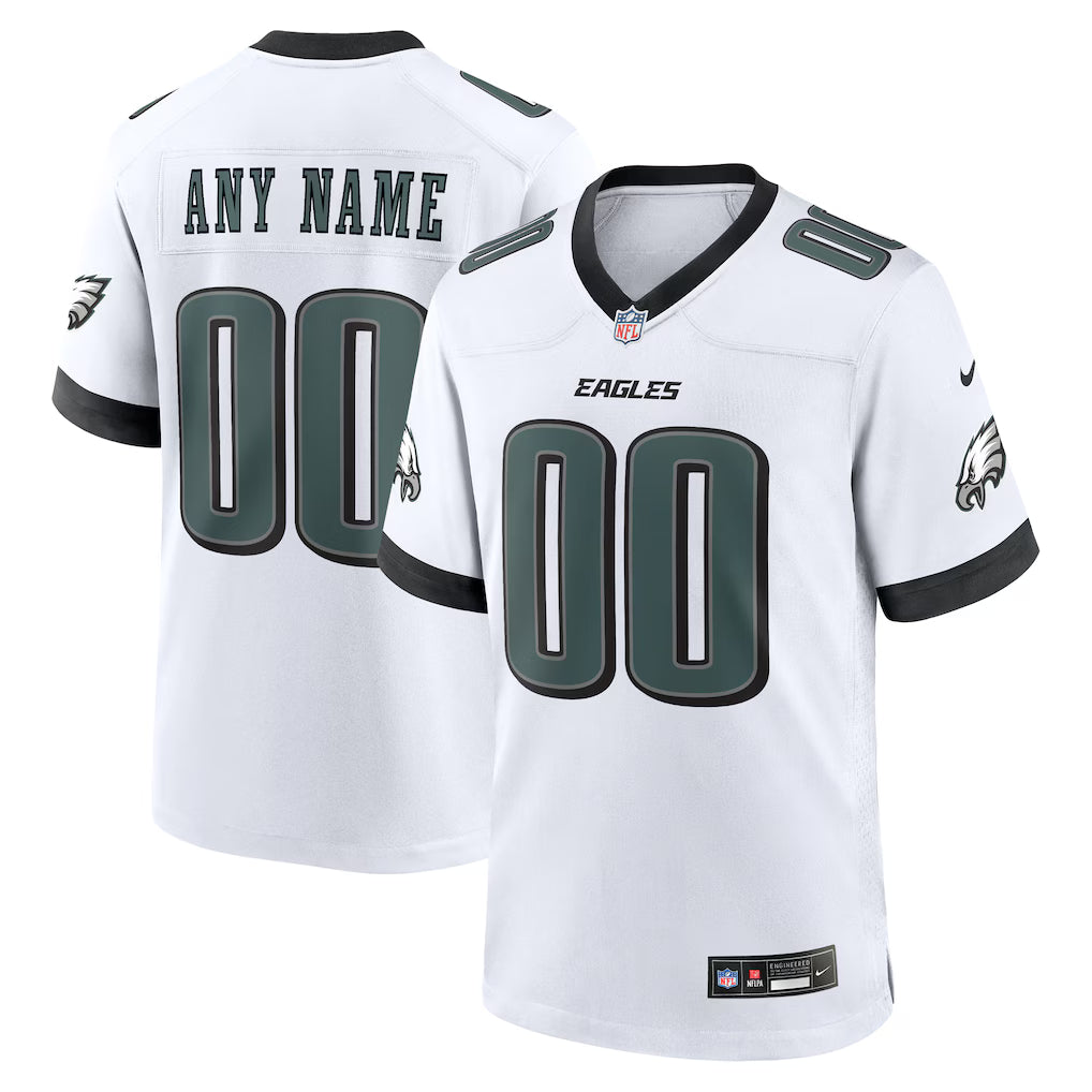 Custom Philadelphia Eagles Jersey - White