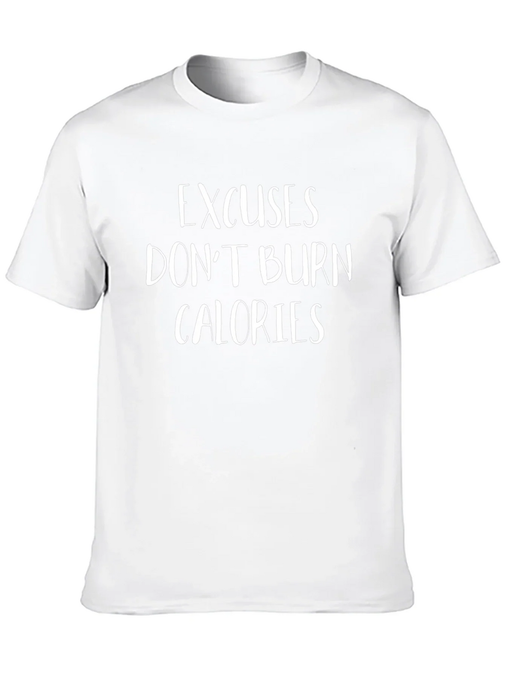 Excuses Dont Burn Calories Graphic Tee - Black