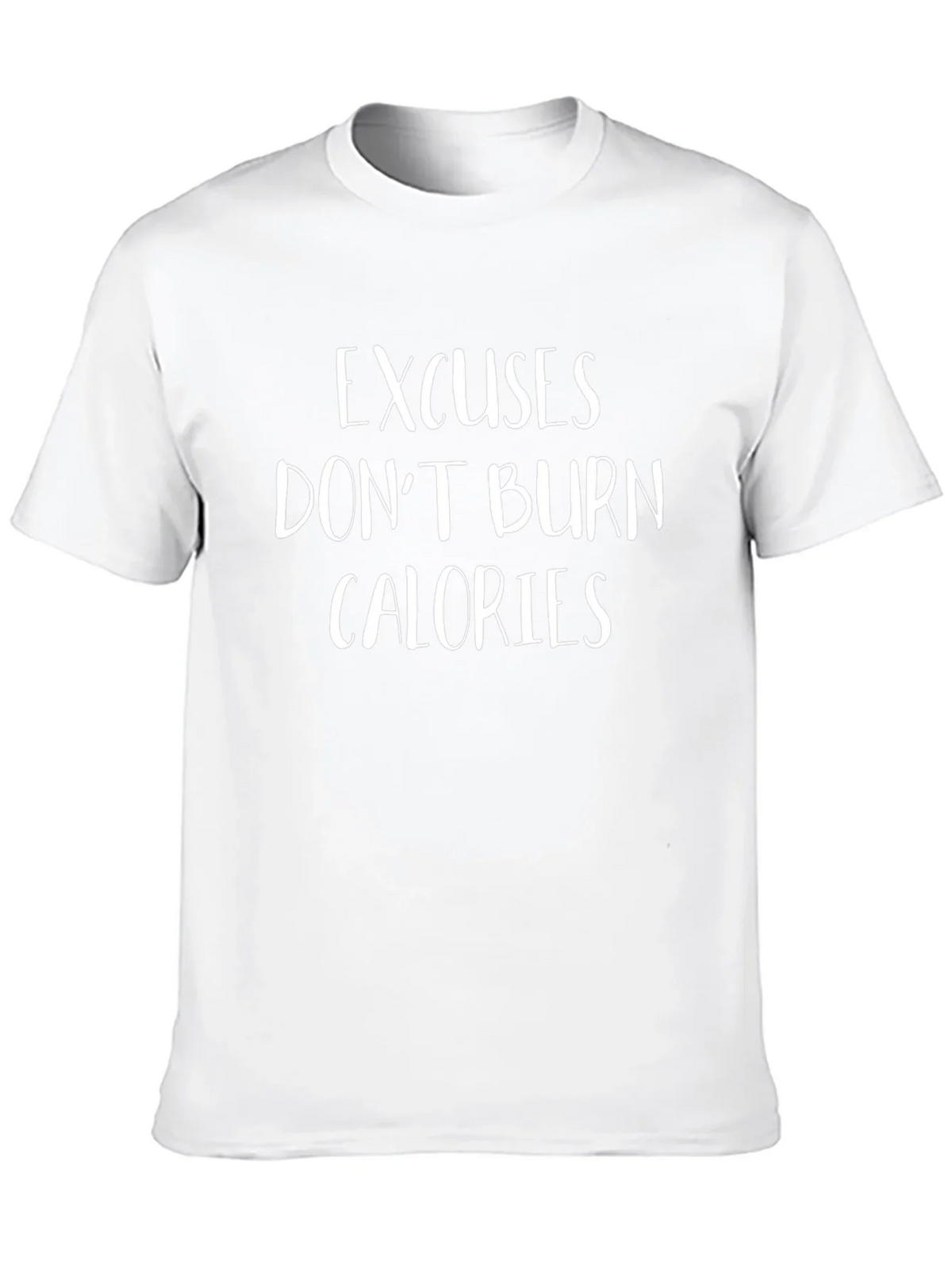Excuses Dont Burn Calories Graphic Tee - Black