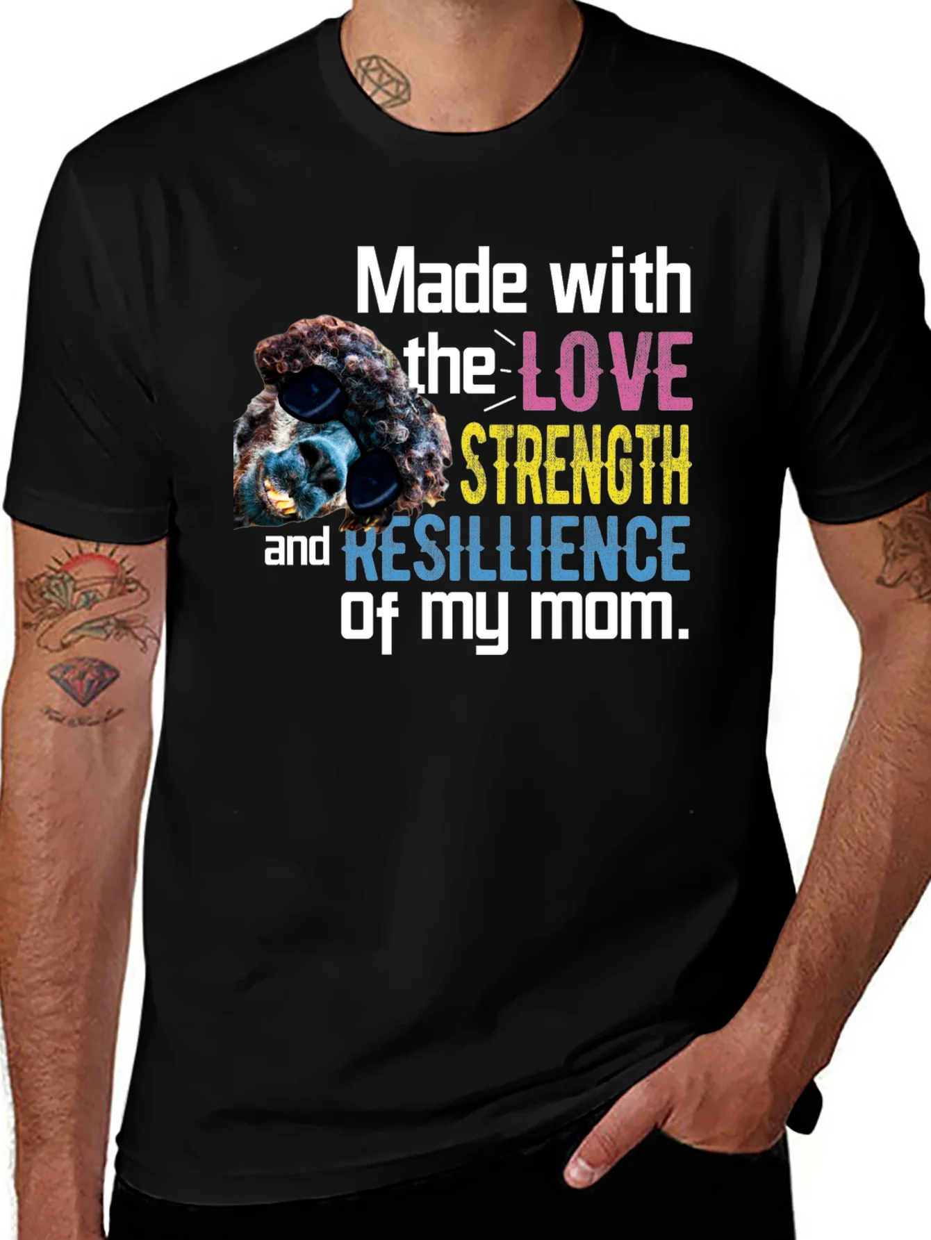 Made With Love Strength & Resilience Of My Mom T-Shirt