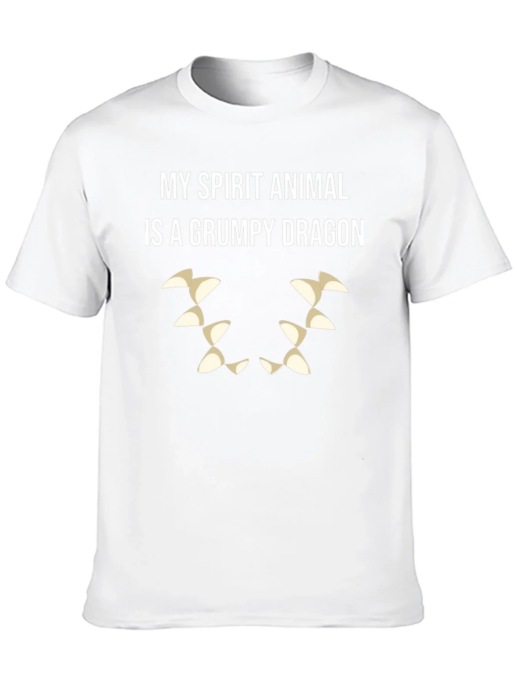 Grumpy Dragon Spirit Animal T-Shirt - Black