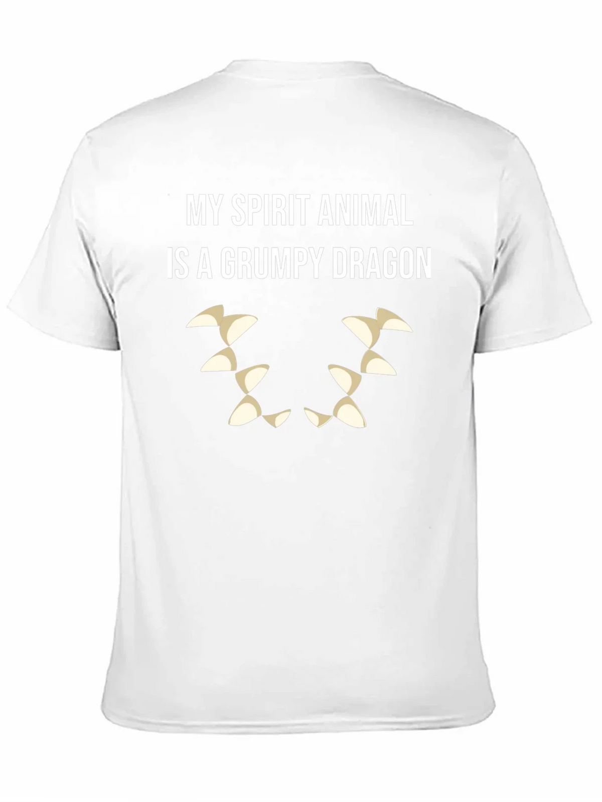 Grumpy Dragon Spirit Animal T-Shirt - Black