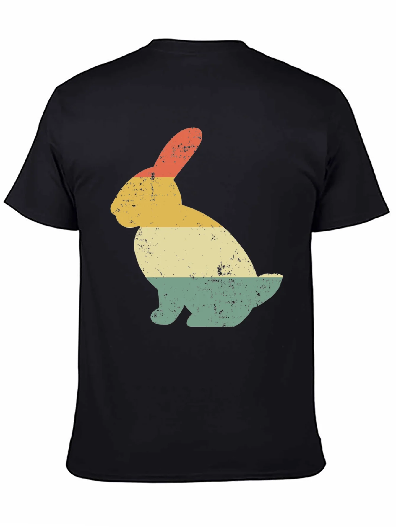 Retro Rabbit Graphic Tee - Vintage Style Easter Shirt