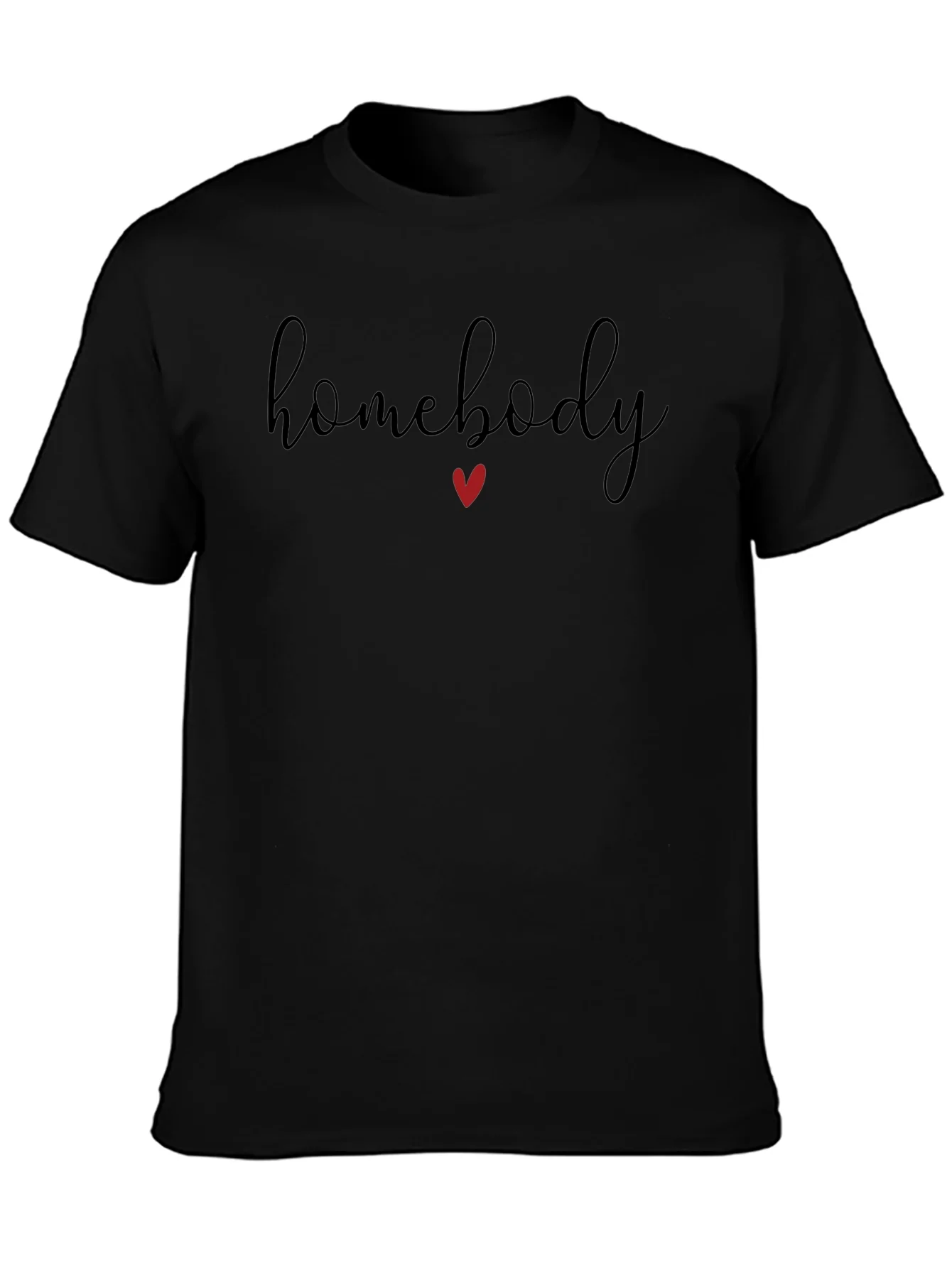 Homebody T-Shirt: Relaxed Fit Heart Detail