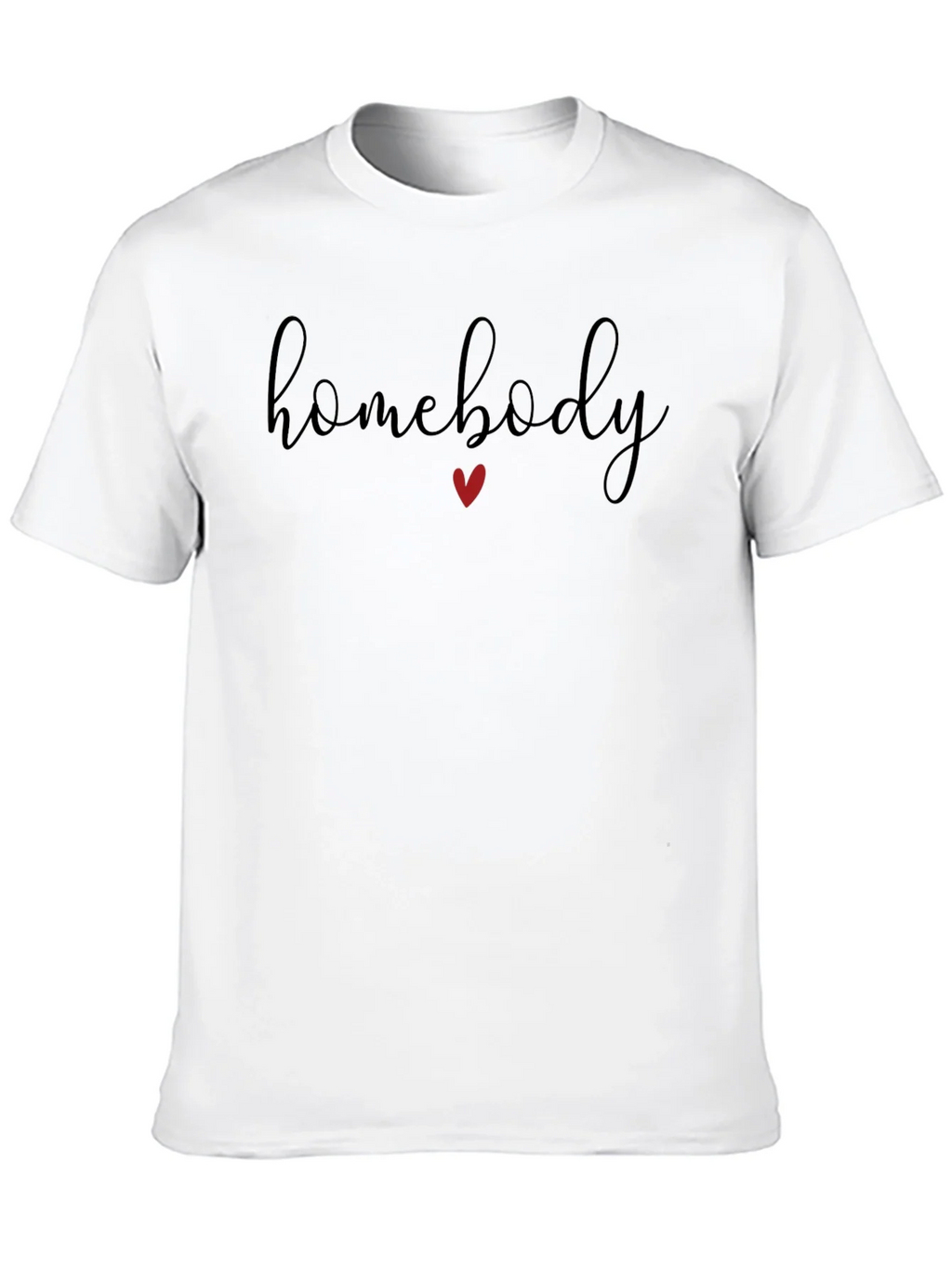 Homebody T-Shirt: Relaxed Fit Heart Detail