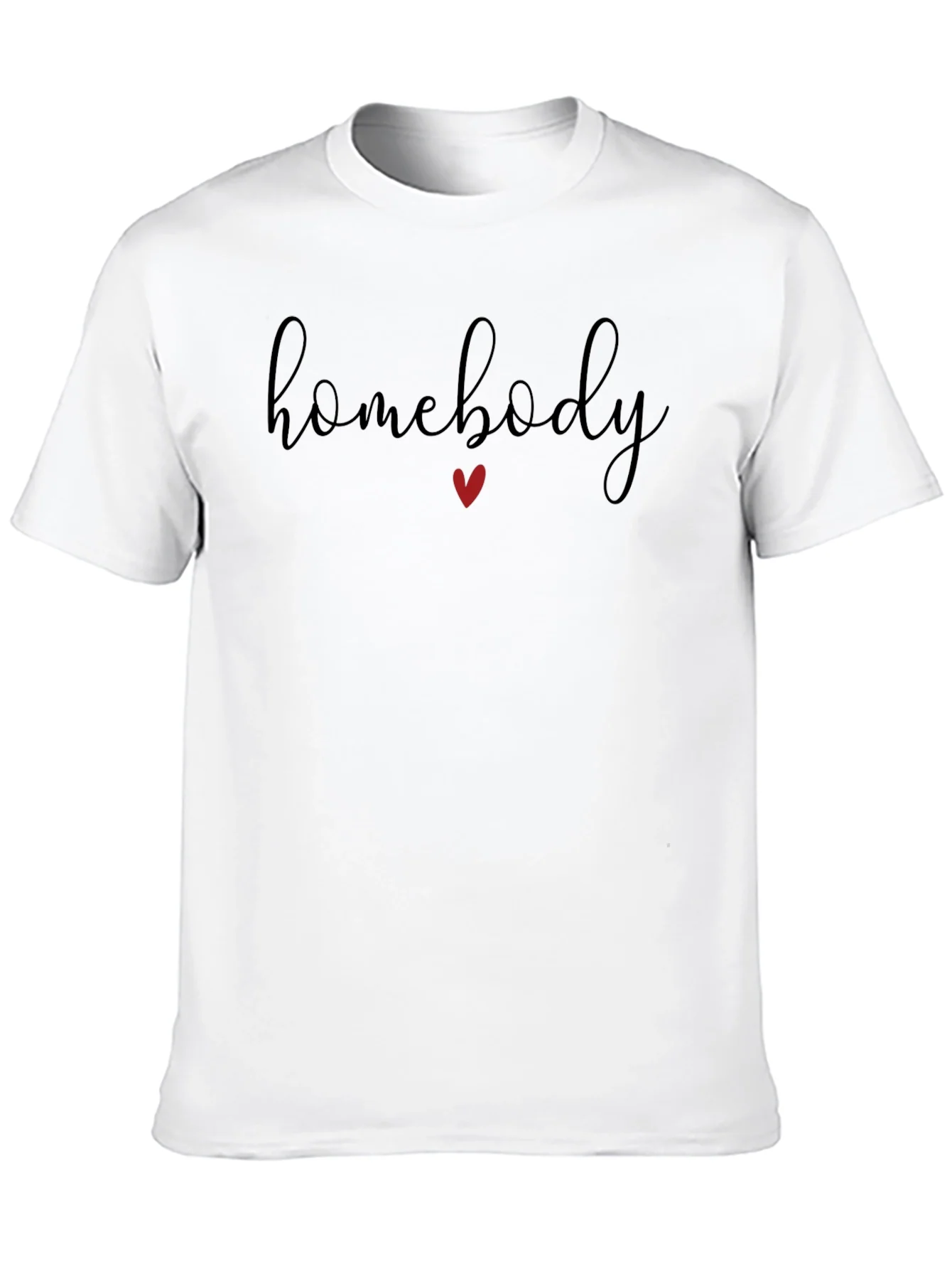 Homebody T-Shirt: Relaxed Fit Heart Detail