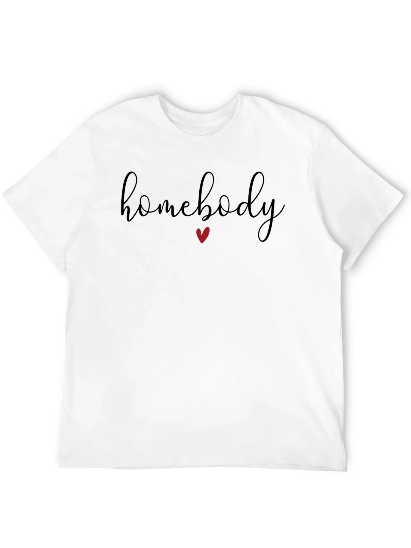 Homebody T-Shirt: Relaxed Fit Heart Detail