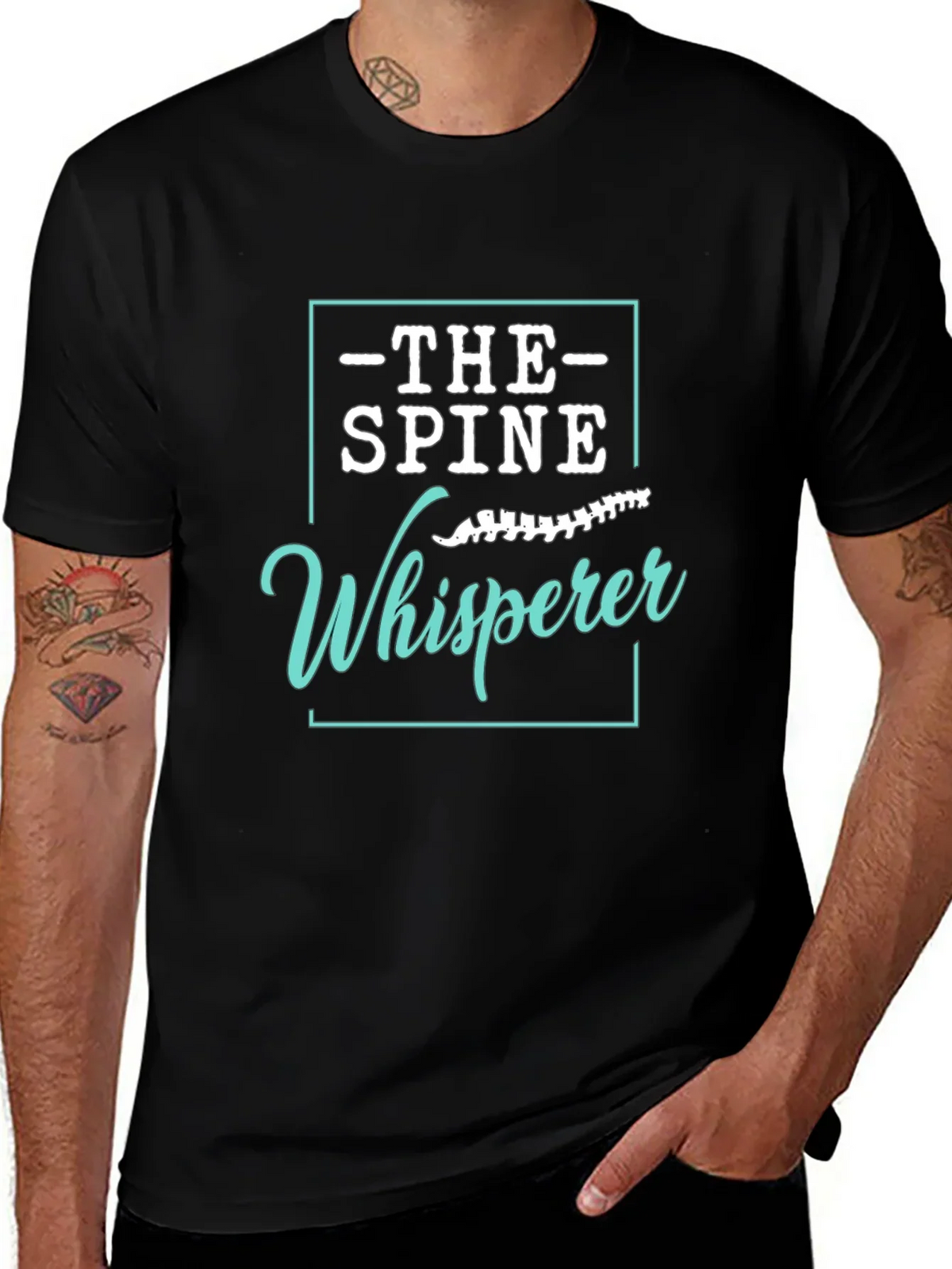 Chiropractor Humor Graphic T-Shirt - Spine Whisperer