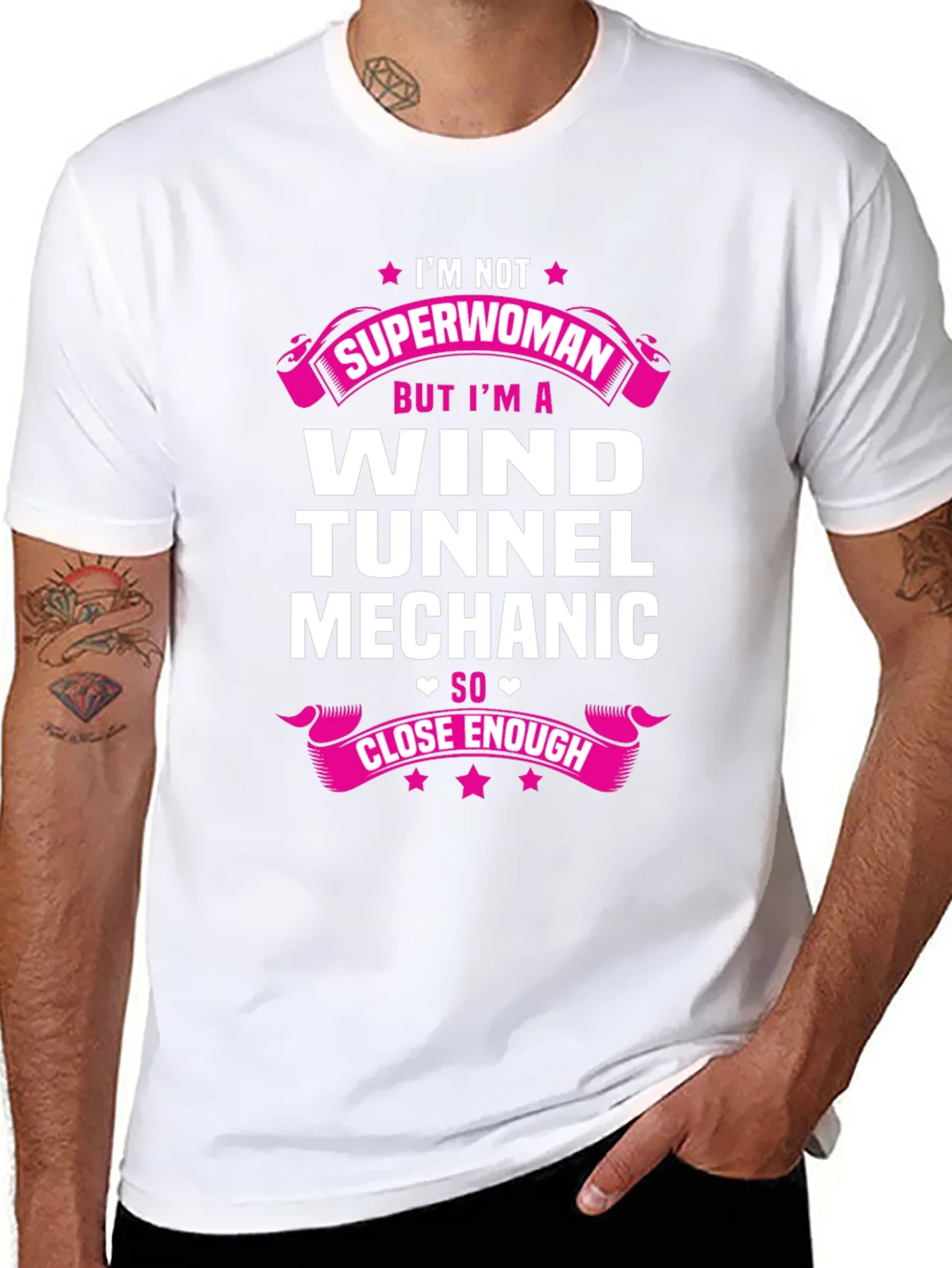 Wind Tunnel Mechanic Superwoman T-Shirt