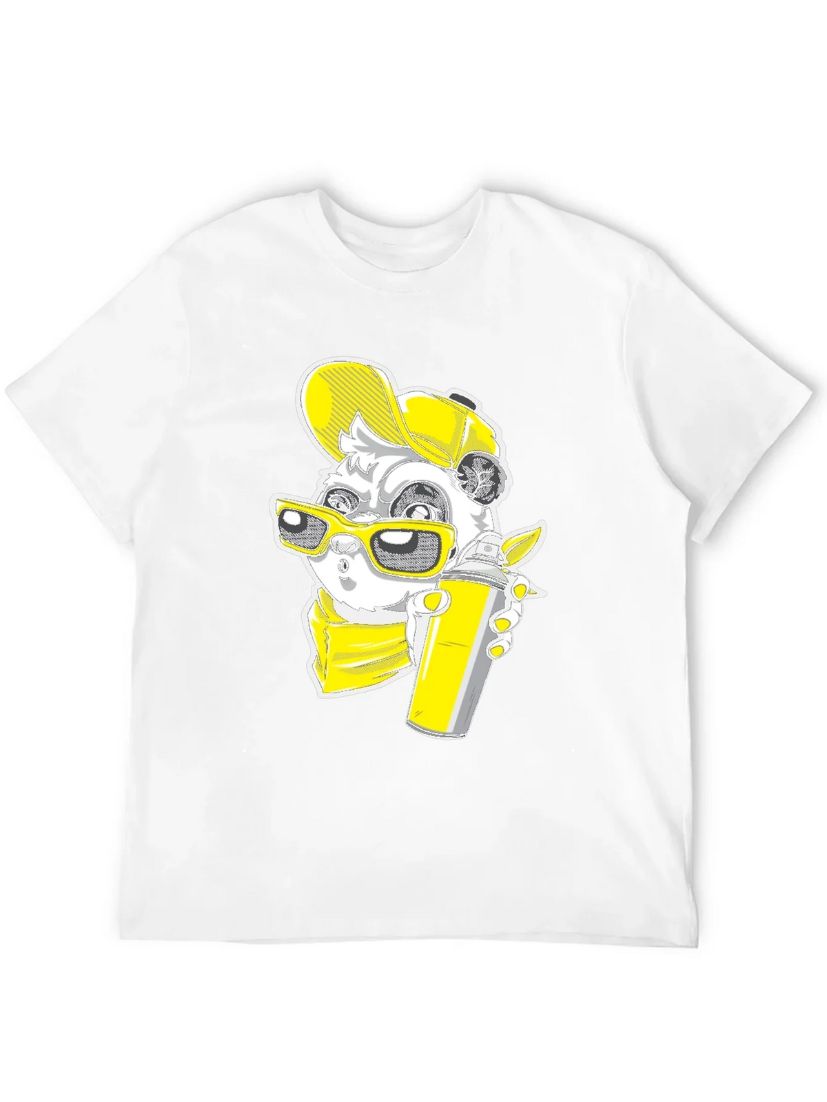 Graffiti Panda Graphic Tee - Urban Style