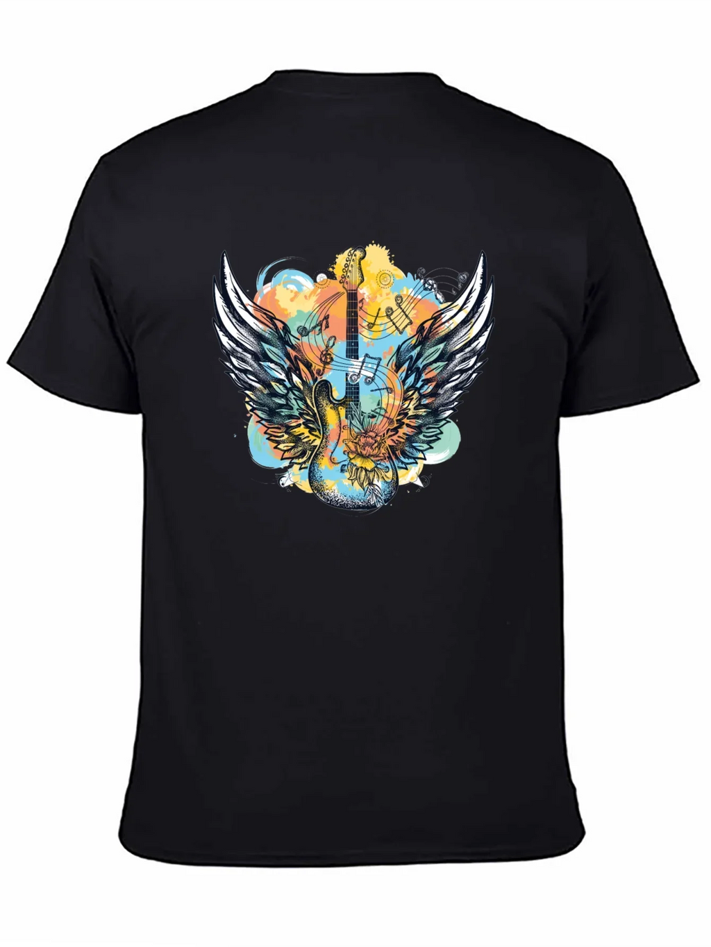 Winged Guitar T-Shirt - Rocker Style