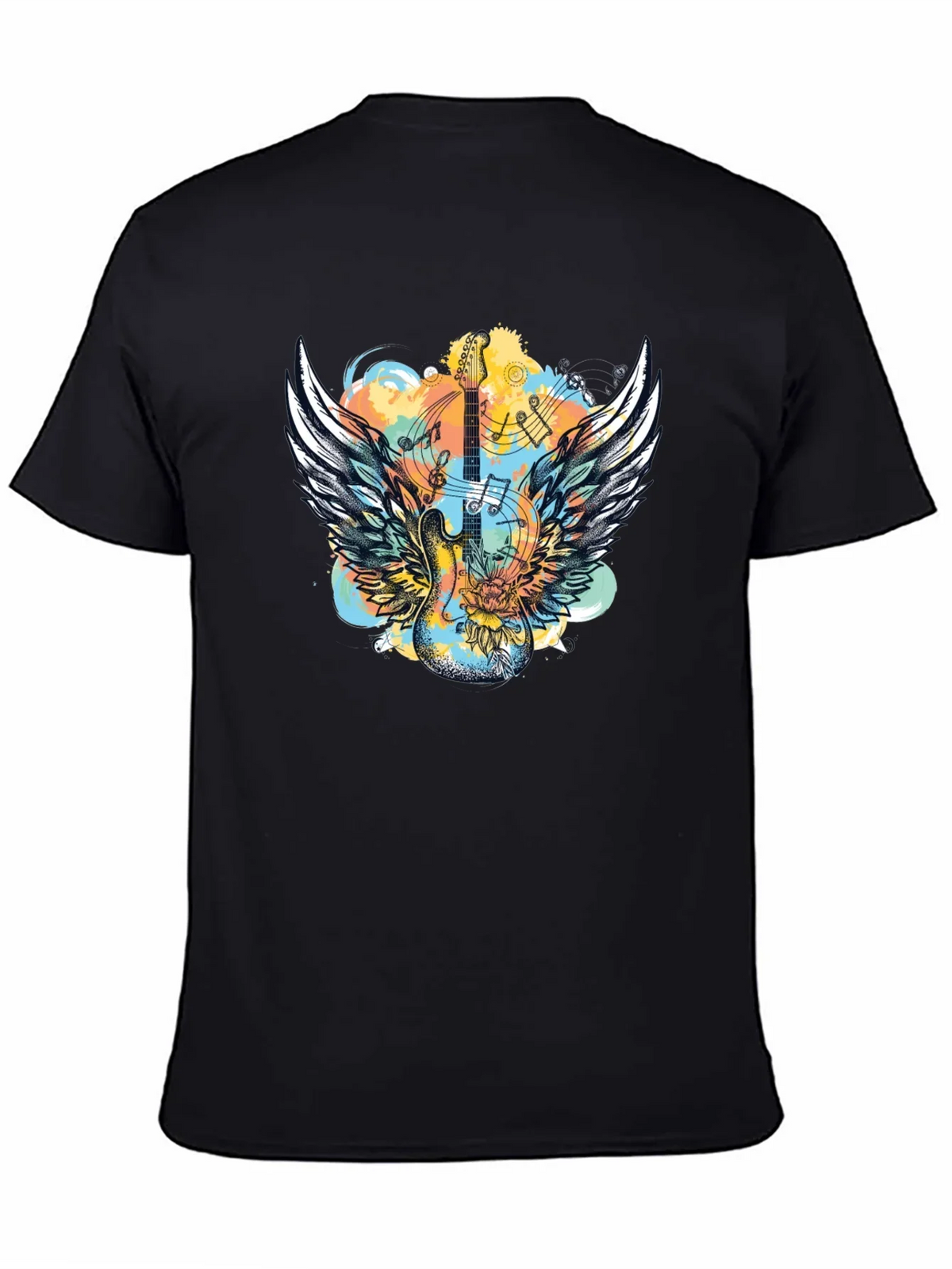 Winged Guitar T-Shirt - Rocker Style