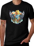 Winged Guitar T-Shirt - Rocker Style