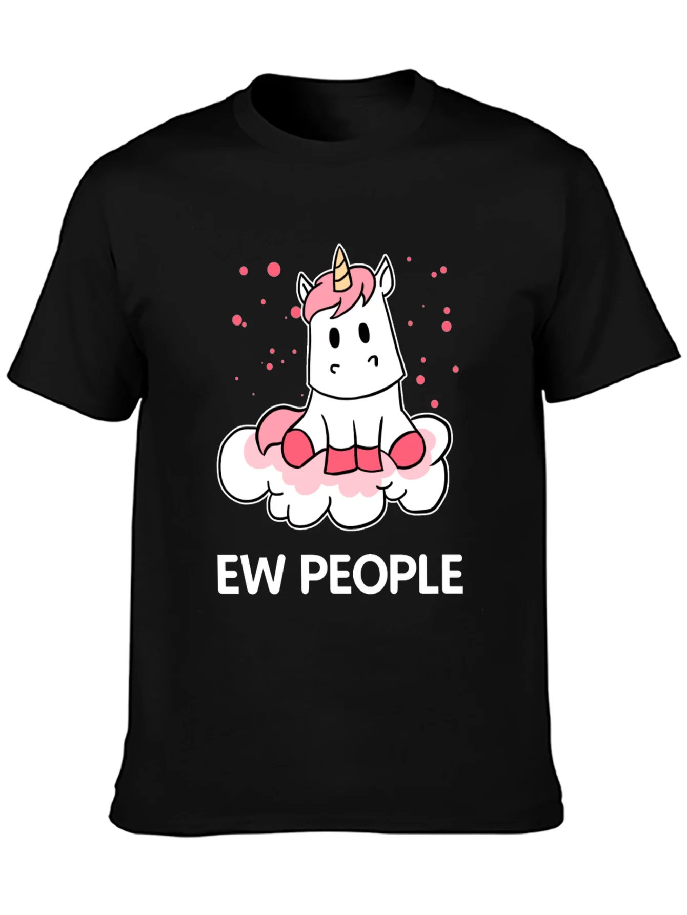 Ew People Unicorn Graphic Tee - Funny Introvert T-Shirt
