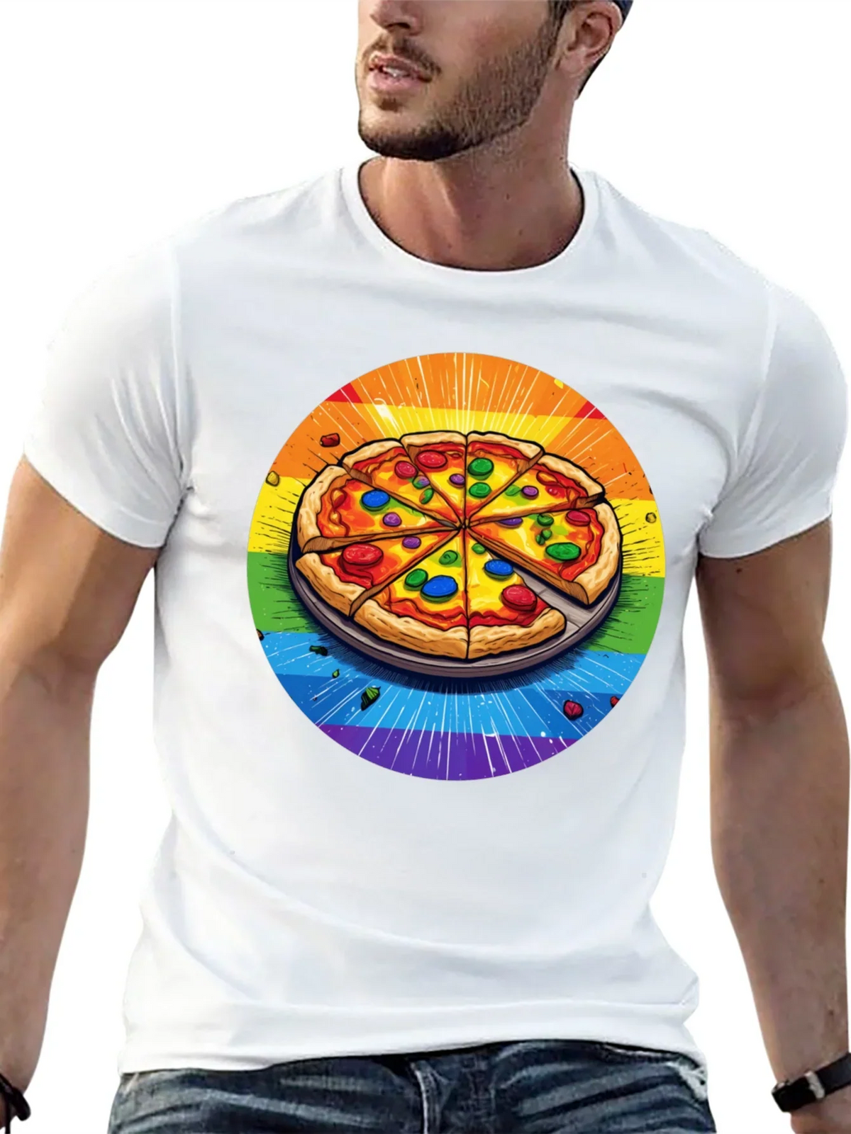 Rainbow Pizza T-Shirt