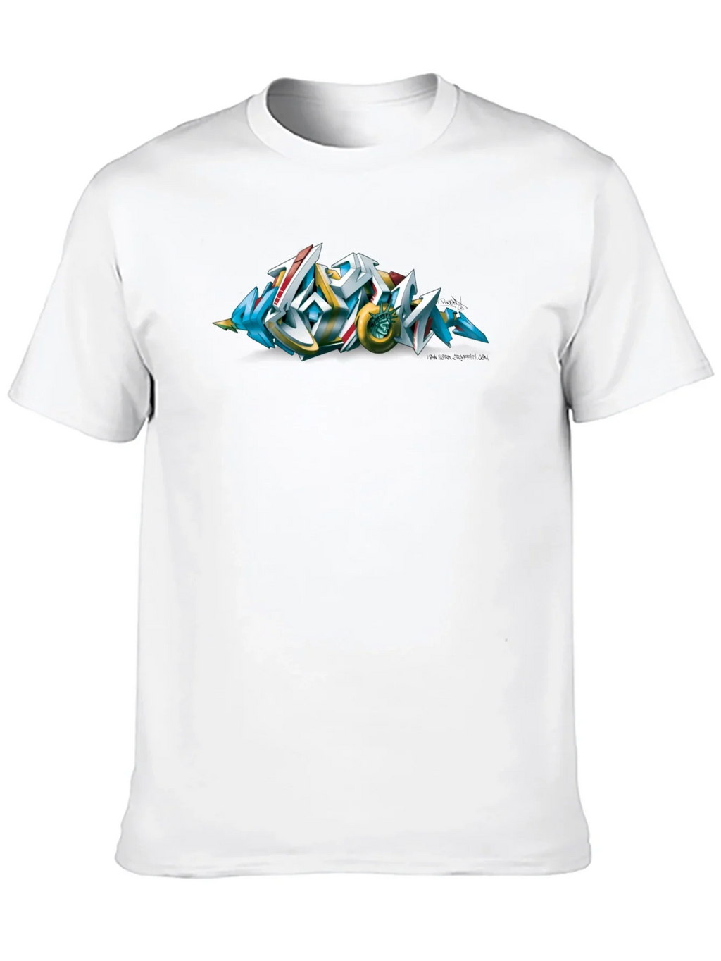 Urban Graffiti Art Black T-Shirt