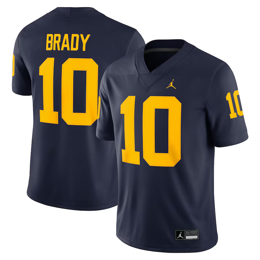 Tom Brady Michigan Wolverines Jersey - Navy