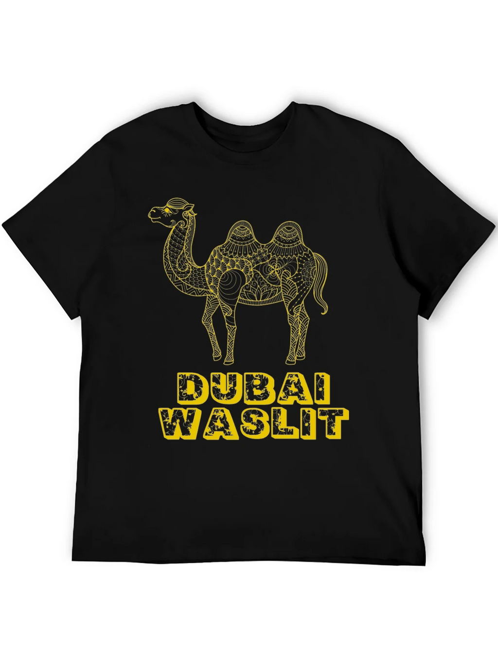 Dubai Waslit Camel Graphic T-Shirt