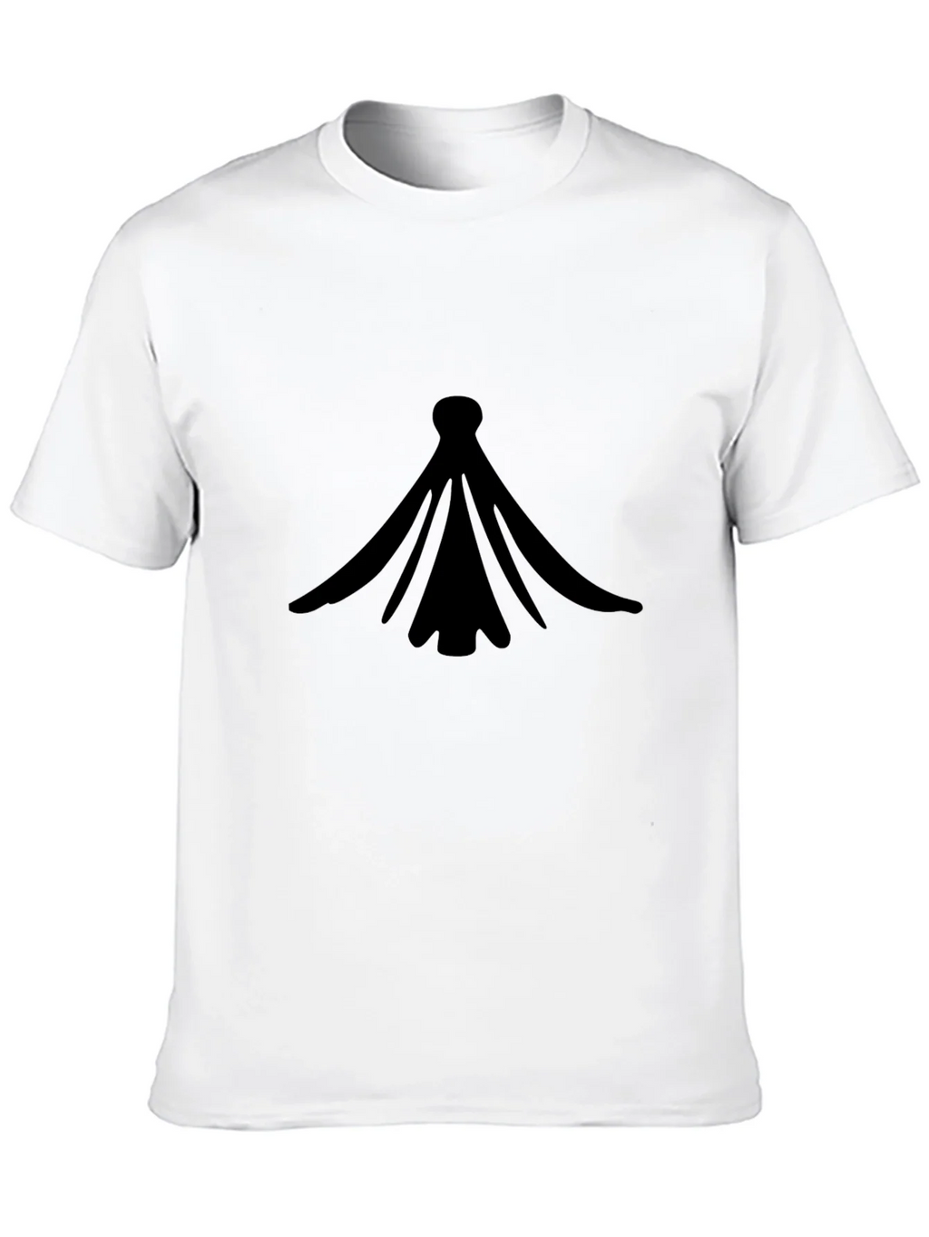 Black Graphic Tee - Abstract Design