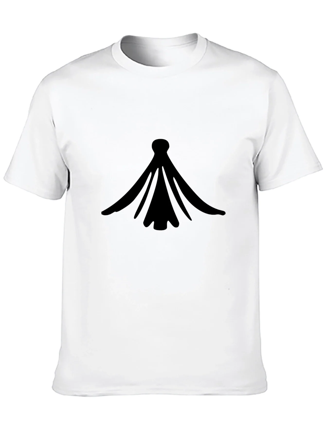 Black Graphic Tee - Abstract Design