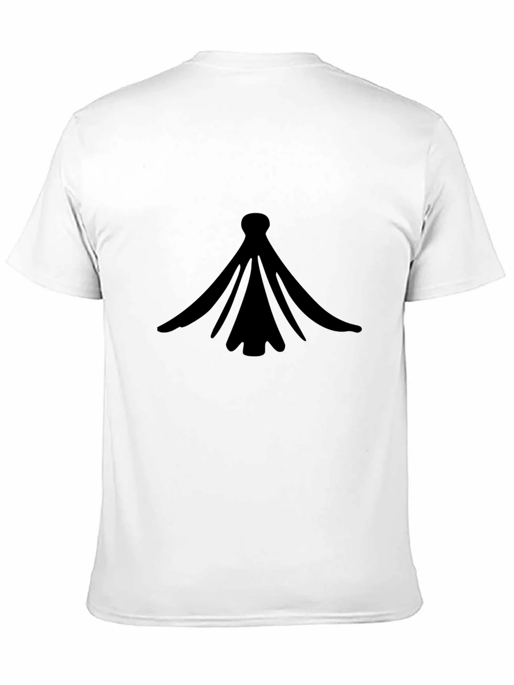 Black Graphic Tee - Abstract Design