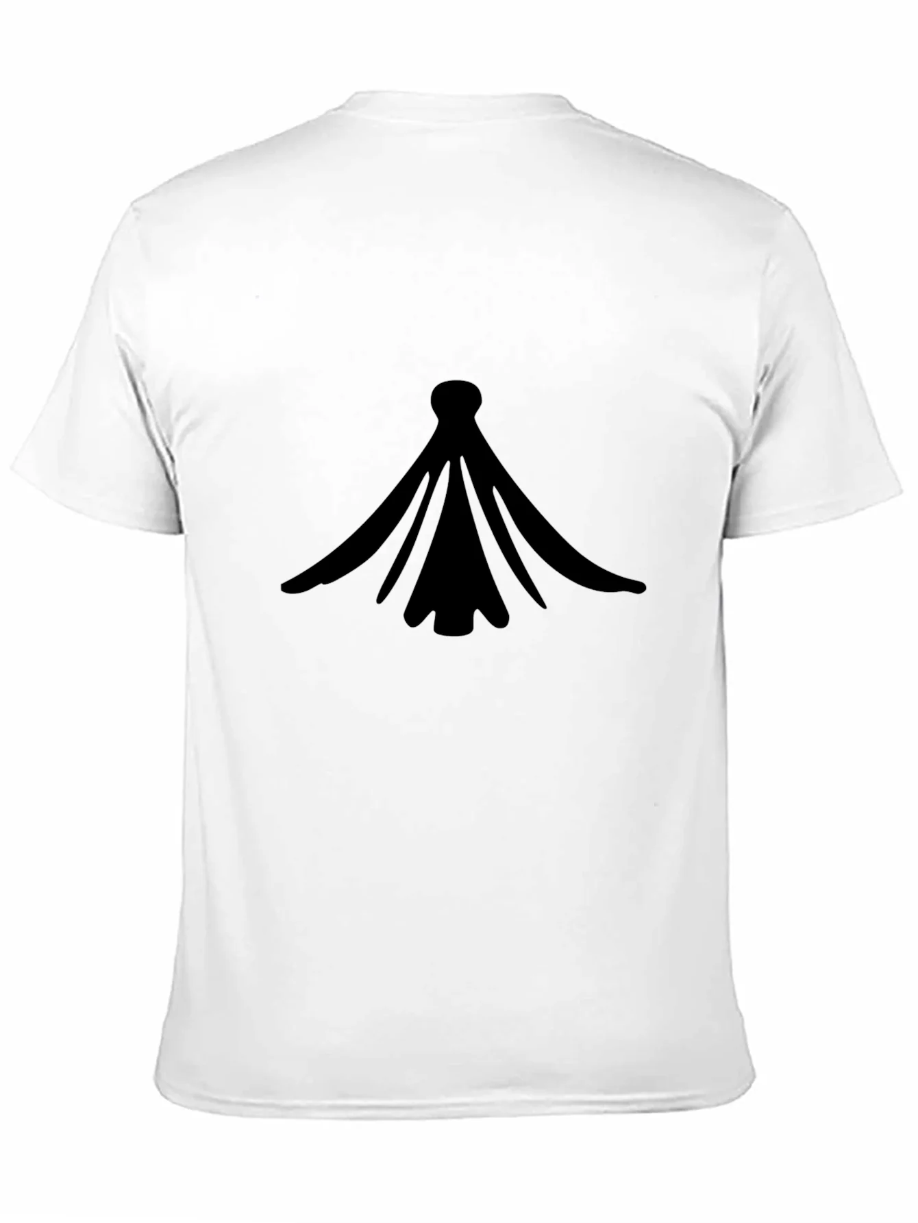 Black Graphic Tee - Abstract Design