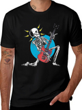 Rock On! Skeleton Guitarist Graphic Tee