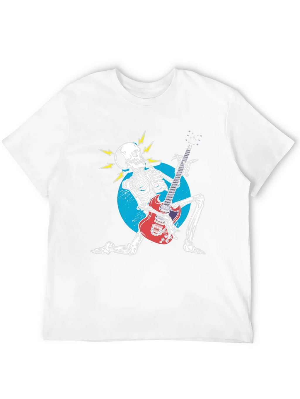 Rock On! Skeleton Guitarist Graphic Tee