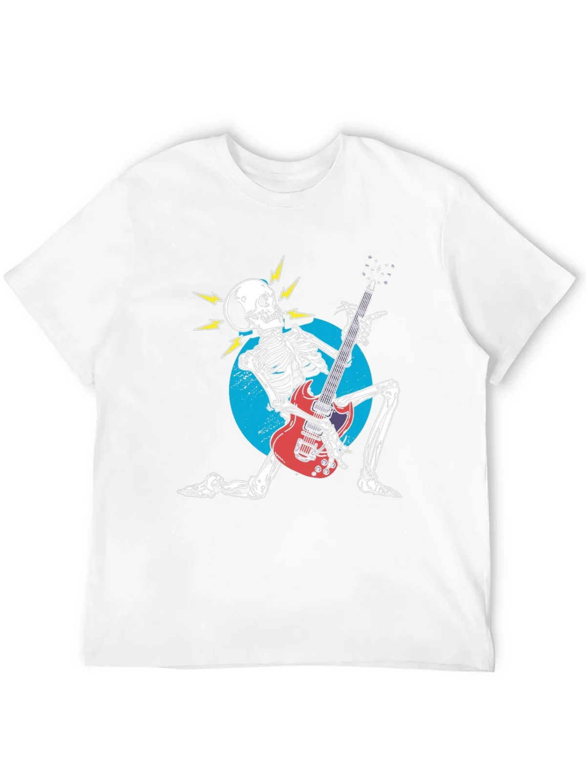 Rock On! Skeleton Guitarist Graphic Tee