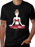 Relax Yoga T-Shirt - Stylish Graphic Tee