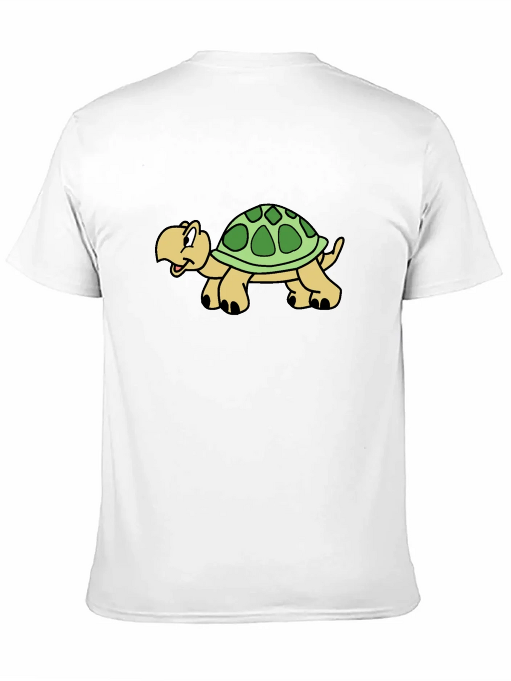Cartoon Turtle Graphic Black T-Shirt