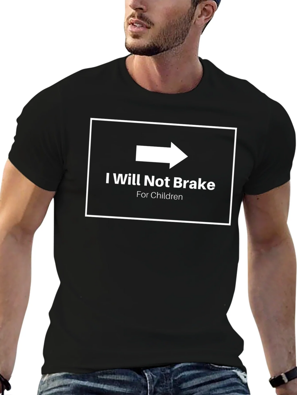 I Will Not Brake for Children Graphic Tee