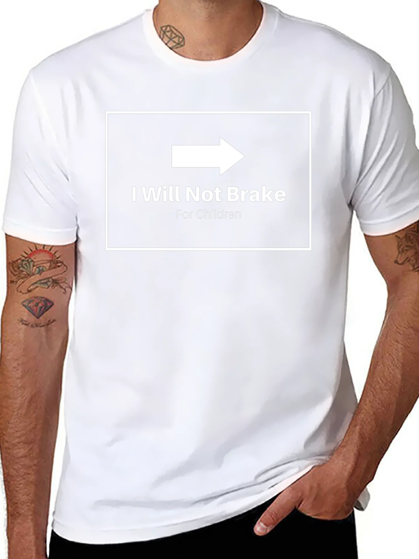I Will Not Brake for Children Graphic Tee
