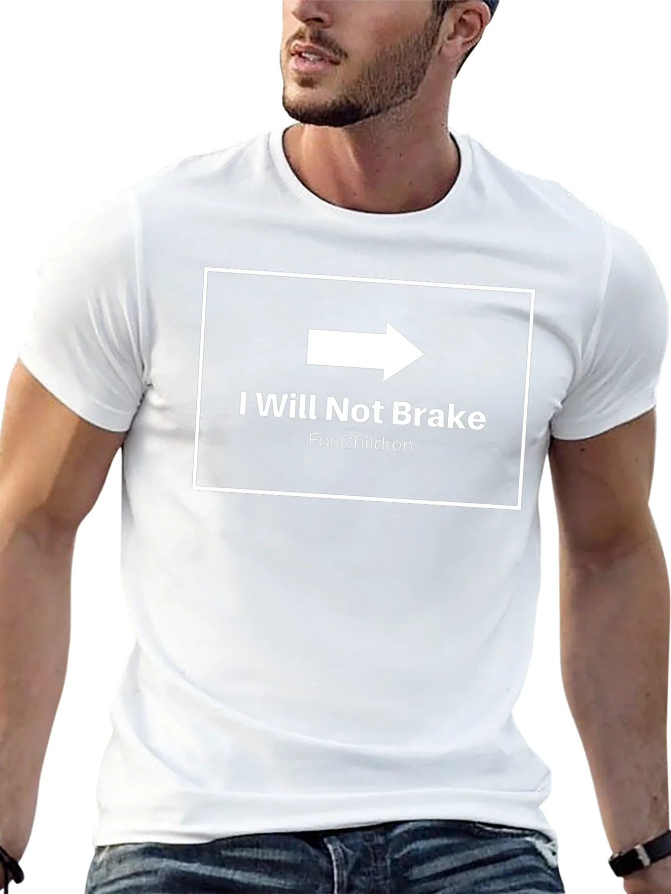 I Will Not Brake for Children Graphic Tee